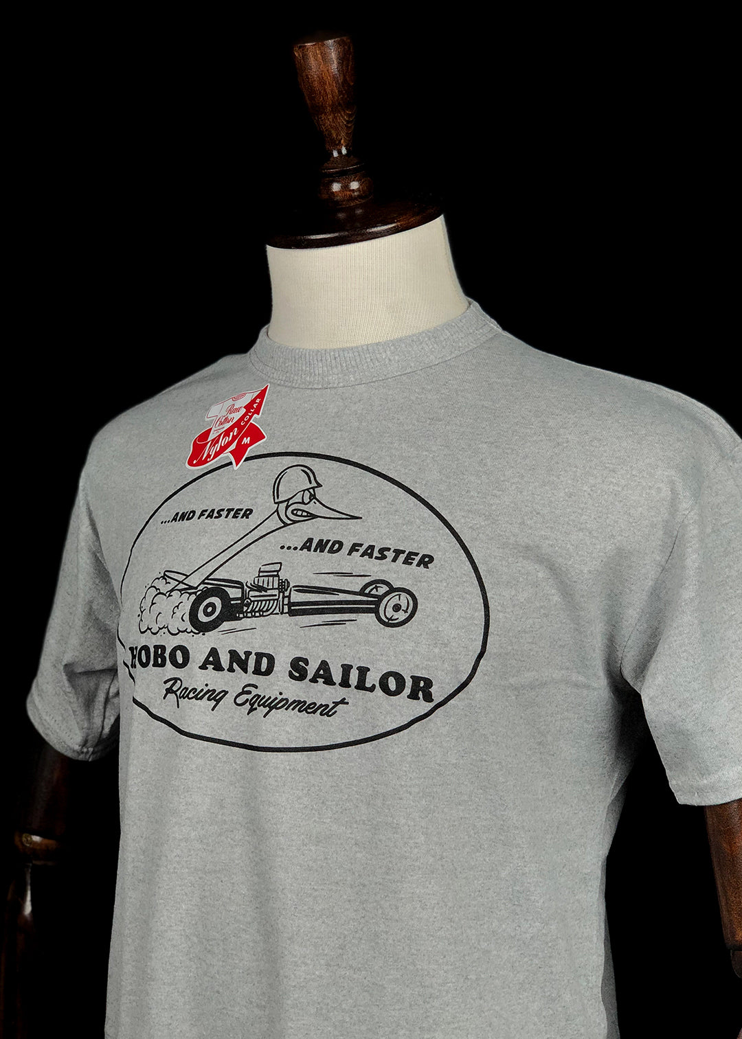 T-shirt. Racing. Melange Grey