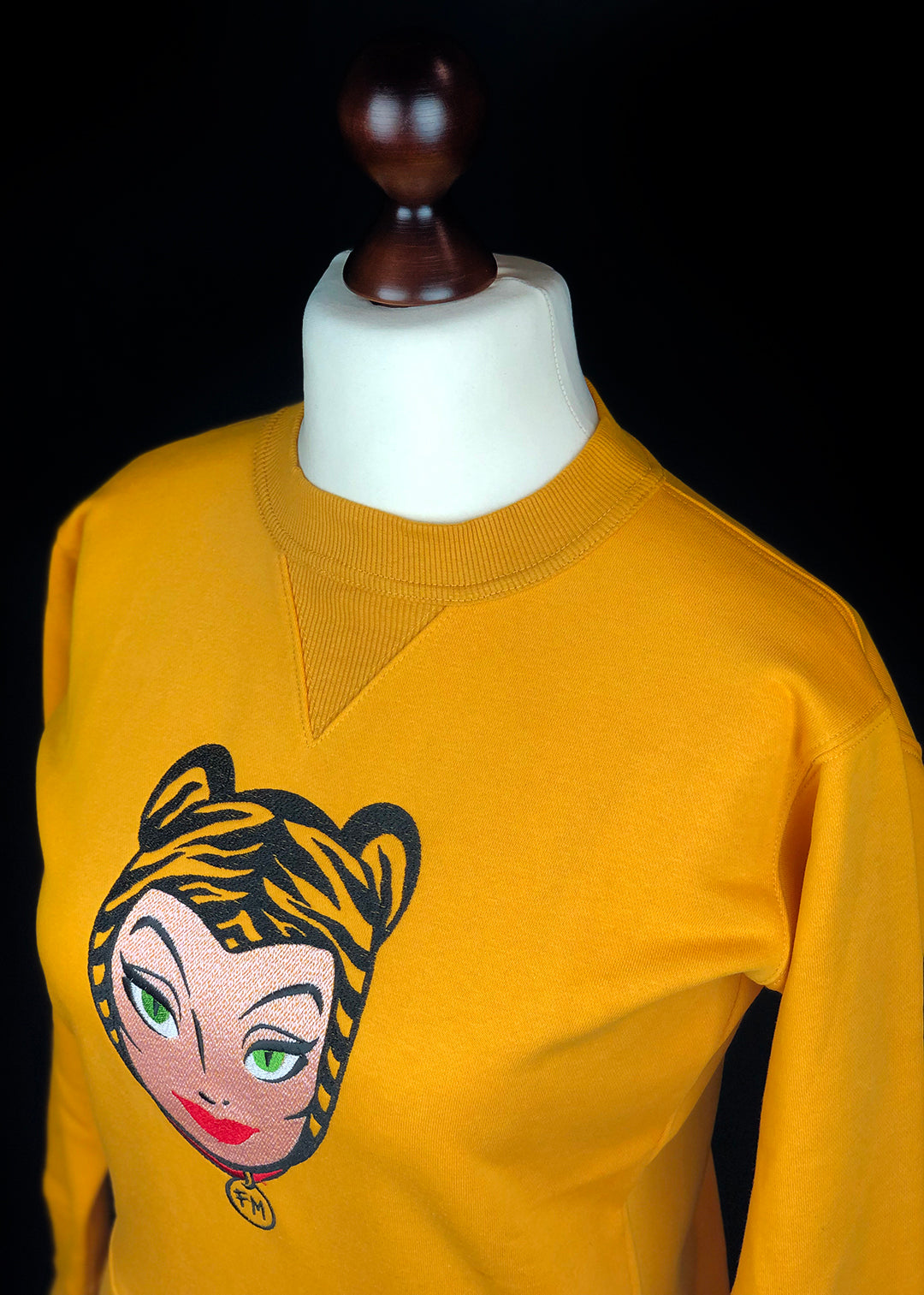 Women's Sweatshirt with Embroidery. Tigra