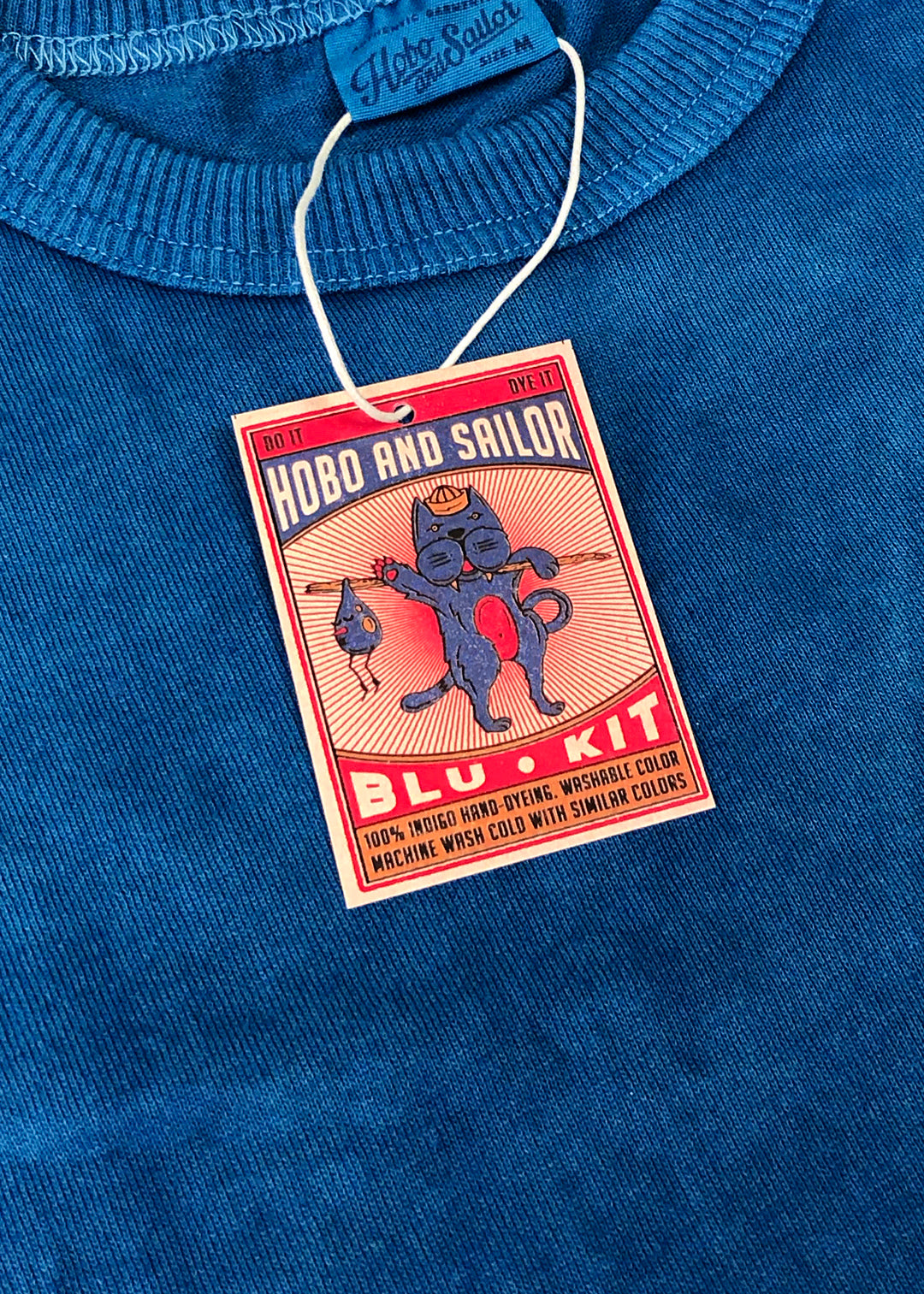 BLU KIT x HOBO AND SAILOR. Indigo T-shirt