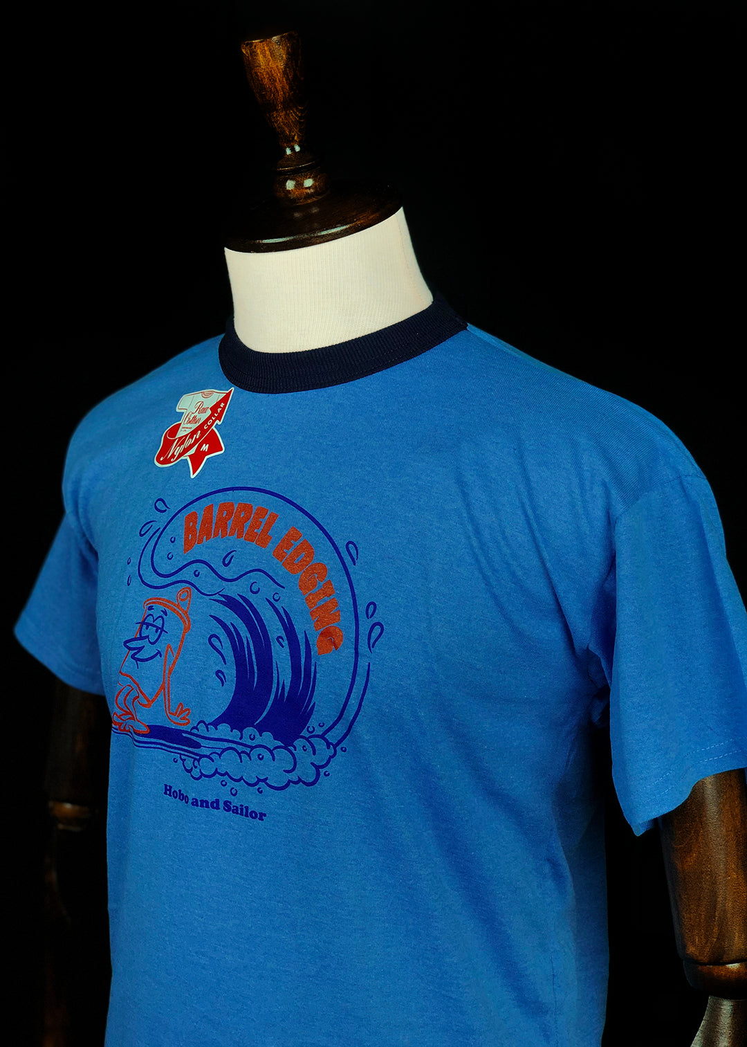 T-shirt. Barrel. Melange Blue